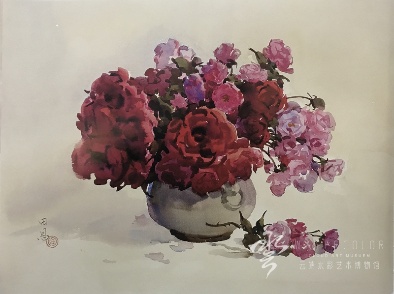 1980《玫瑰》54×39cm